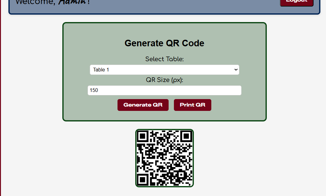 Manage QR Code